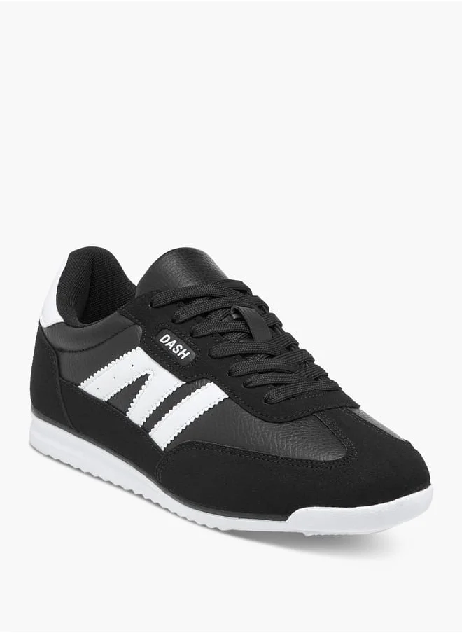 Dash Women Panelled Sneakers with Lace-Up Closure