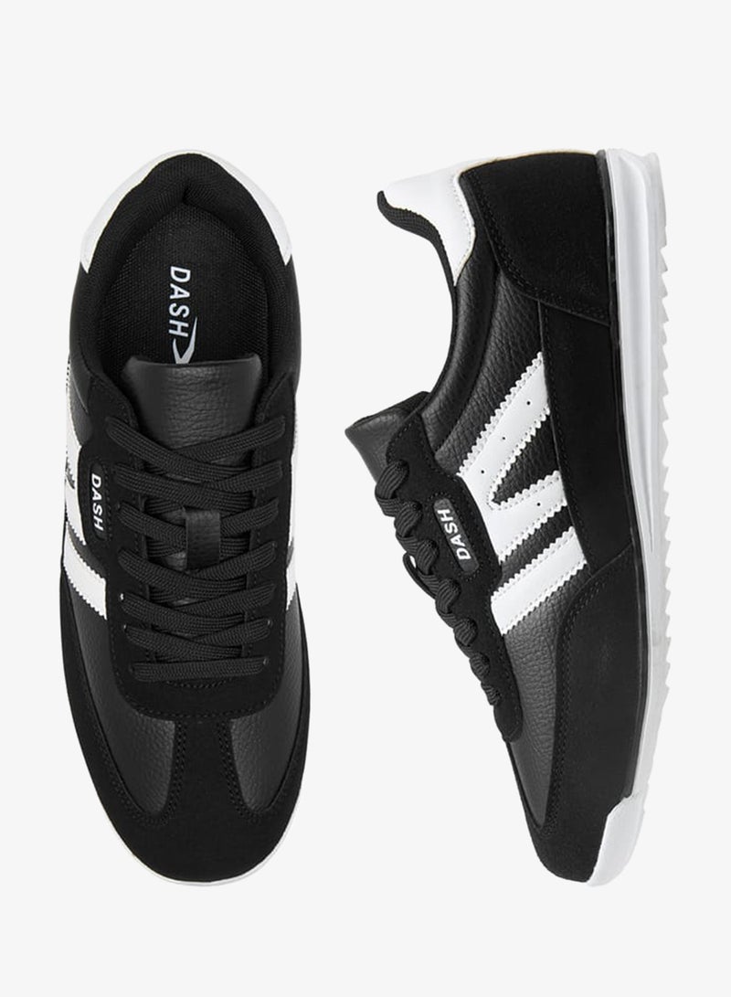 Dash Women Panelled Sneakers with Lace-Up Closure - Image 3