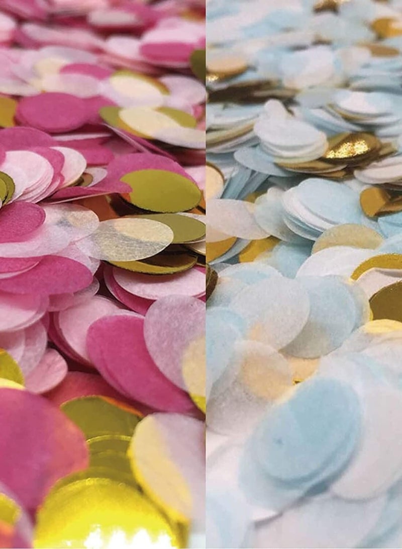 كابتن تيك Gender Reveal Balloon with Confetti, 36 Inch Black Boy or Girl Gender Reveal Balloon Kit with Pink and Blue Round Confetti for Baby Shower, DIY Gender Reveal Decorations - Image 4