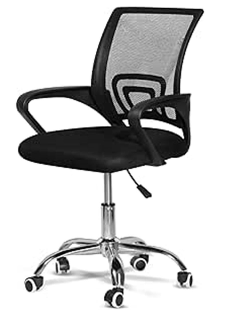 Generic Office Chair High Back Mesh Chair Ergonomic Design Home Office Computer Desk Chair with Adjustable Lumbar Support Executive Chair Black  - Image 1