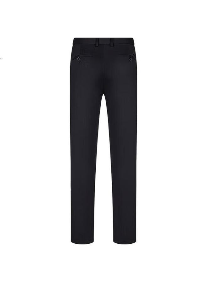 Seven Men'S Straight Leg Casual Pants Spring Autumn Business Commute Elastic Slim Fit Long Pants - Image 2