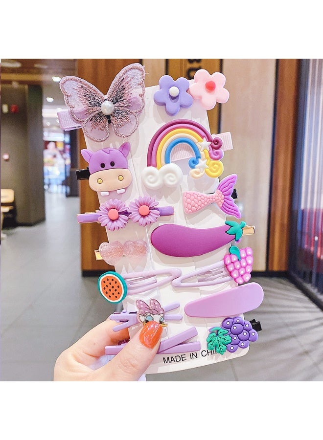 مشابك شعر الأطفال ، دبوس الشعر ، المشابك للفتيات ، اكسسوارات شعر الفتيات الصغار ، مقاطع شعر الأطفال للتصفيف ، زهرة قوس قزح حلوى الفواكه فراشة لطيف الشعر كليب للفتيات 42 قطعة - Image 2