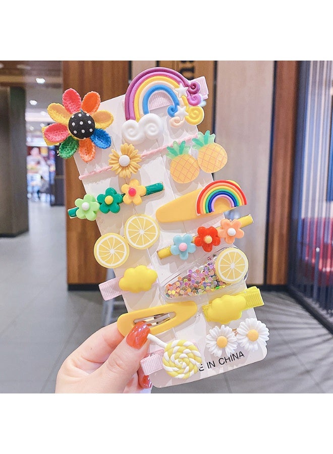 مشابك شعر الأطفال ، دبوس الشعر ، المشابك للفتيات ، اكسسوارات شعر الفتيات الصغار ، مقاطع شعر الأطفال للتصفيف ، زهرة قوس قزح حلوى الفواكه فراشة لطيف الشعر كليب للفتيات 42 قطعة - Image 4