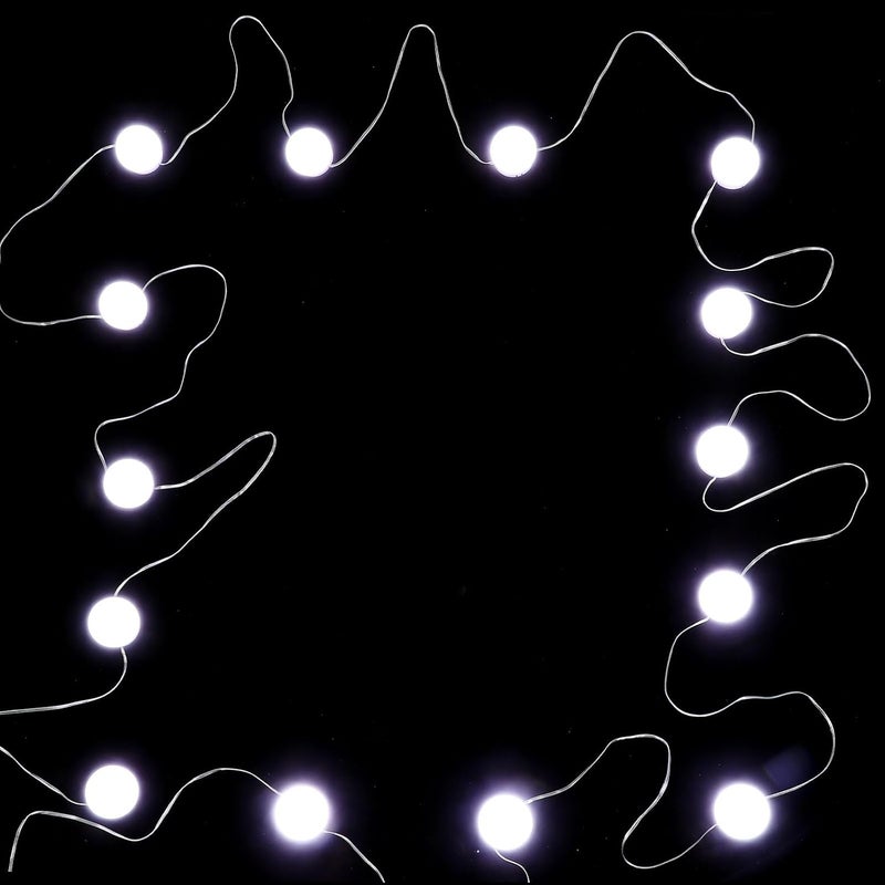 نماذج عالمية شائعة مصباح مرآة الزينة LED - 14 لمبة LED - ضوء ثلاثي الألوان - مصباح مرآة تجميل - أضواء مكياج USB - سطوع قابل للتعديل للاستخدام على طاولة الزينة أو في الحمام - Image 1