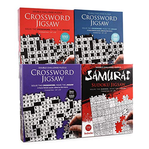 Babalu Dual Challenge Sudoku Crossword Jigsaw Puzzle - 550 Piece 2-in-1 Puzzle Game for Adults Families - Image 3