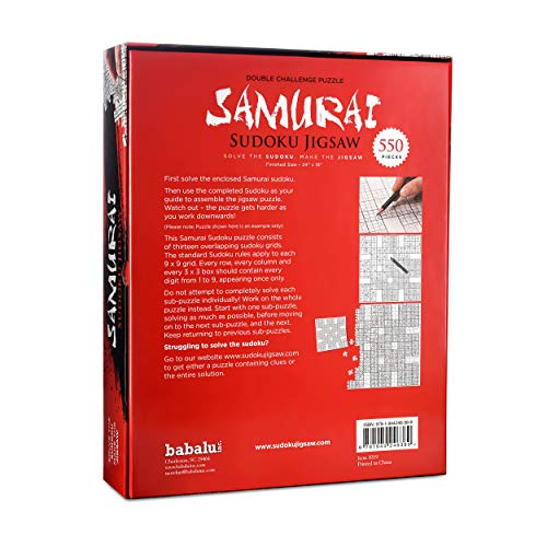 Babalu Dual Challenge Sudoku Crossword Jigsaw Puzzle - 550 Piece 2-in-1 Puzzle Game for Adults Families - Image 5