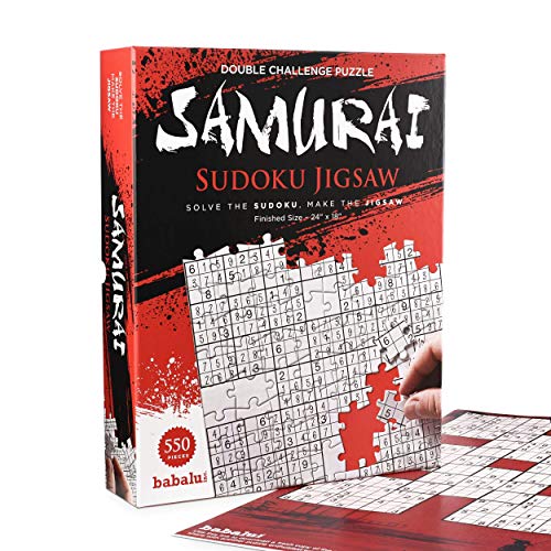 Babalu Dual Challenge Sudoku Crossword Jigsaw Puzzle - 550 Piece 2-in-1 Puzzle Game for Adults Families - Image 2
