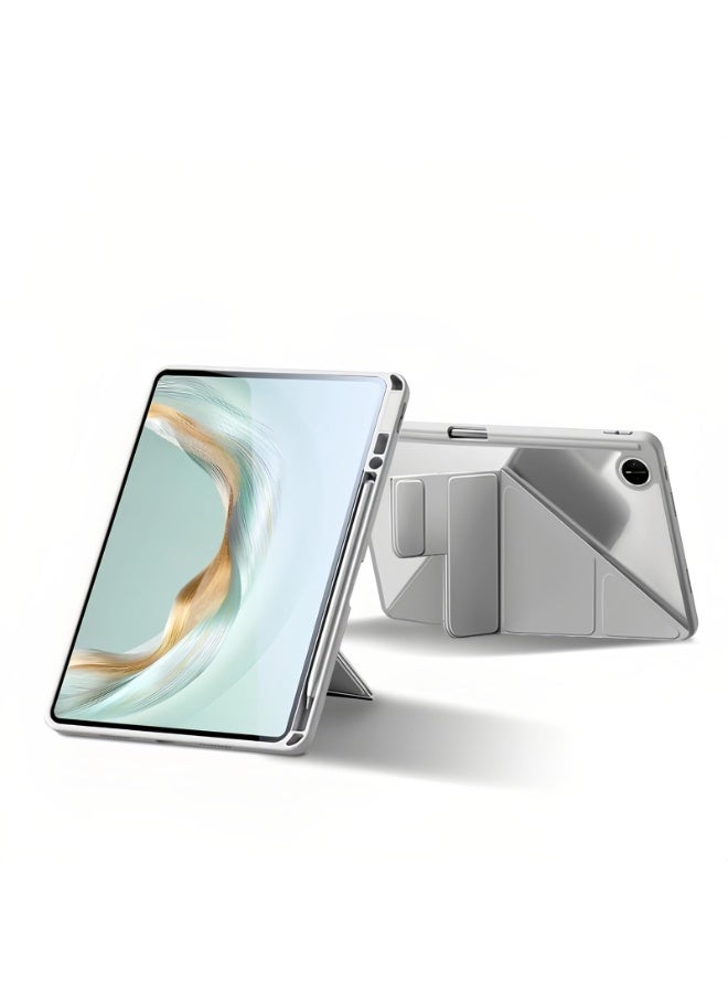 عام غطاء متوافق مع هواوي ميت باد برو 12.2 بوصة 2025 - لوحة خلفية أكريليك شفافة واقية مع فتحة قلم، حامل واقي قابل للطي، وظيفة النوم التلقائي - Image 1