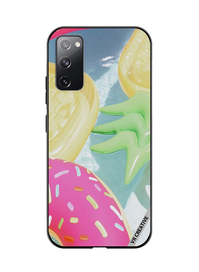 VR CREATIVE Protective Case Cover For Samsung Galaxy S20 FE 5G Pool Fun Design Multicolour - Image 1