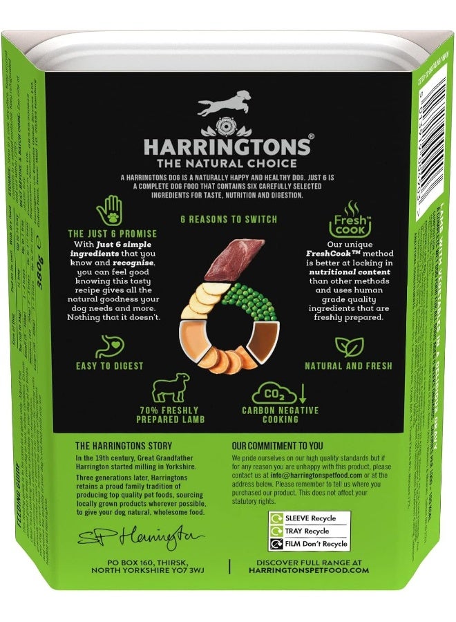 Harringtons Just 6 Lamb Grain Free Wet Dog Food 380G - Image 3