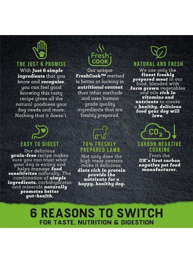 Harringtons Just 6 Lamb Grain Free Wet Dog Food 380G - Image 5