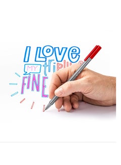 STAEDTLER 25-Piece Triplus Fineliner Superfine 0.3mm Tip Multicolour  - Image 2