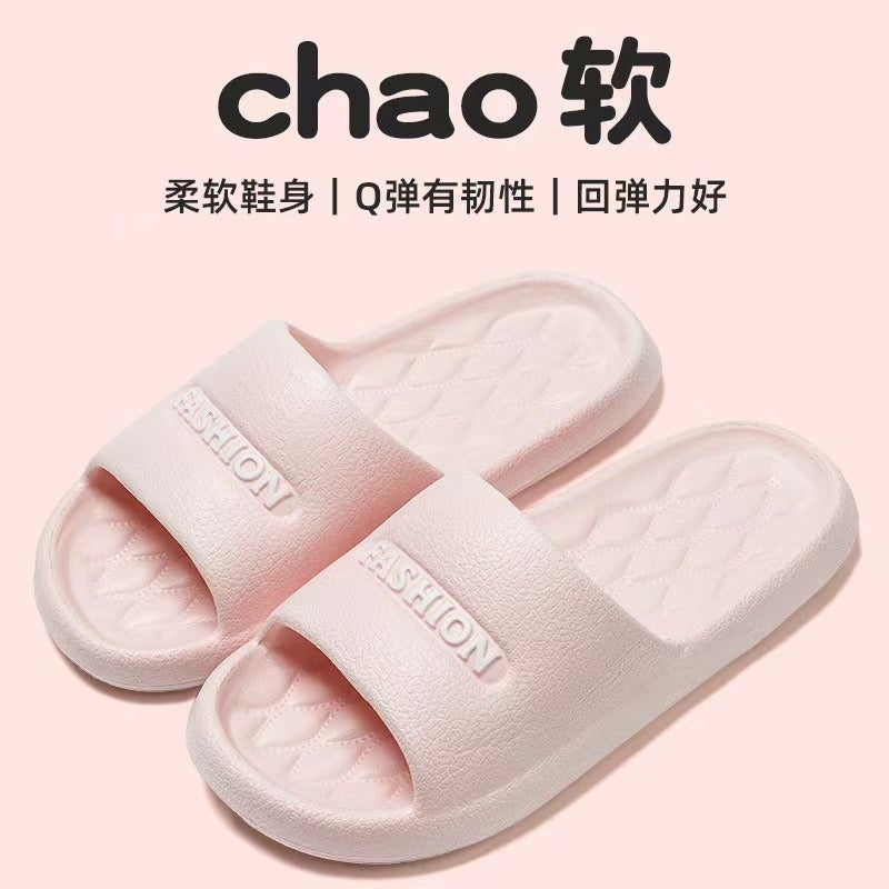 Slip Slippers Womens Summer New Style Outer Wear EVA Thick Bottom Lightweight Indoor Home Bathroom Bathing Sandals Men Gray - Image 3