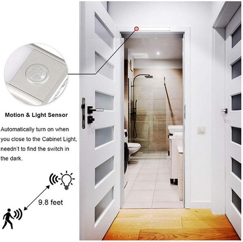 Market aligned local stock Tyenaza Under Cabinet Lights, 39 LED Motion Sensor Induction Light Smart Sensing Light Strip Magnetic Suction USB Charging for Wardrobe Closets Cabinet Cupboard(Black) Modern color selections All user group compatible Consistent single item quality Hanging space save Upgraded quality Demand fit global economical quality Cross product combo compatible Multi-use well optimized build Classic modern blend design Storage transit efficiency build Light sturdy raw material All-in-one local deliver plan Light durable upgraded substance Elegant upgraded practical design All-item unified delivery Global upgraded practical design Rack sorted local inventory Newly stocked local goods Cost effective upgraded craftsmanship All storage type compatible Simple upgraded construction Set product combo compatible Solid anti-deform Affordable purchase options - Image 2