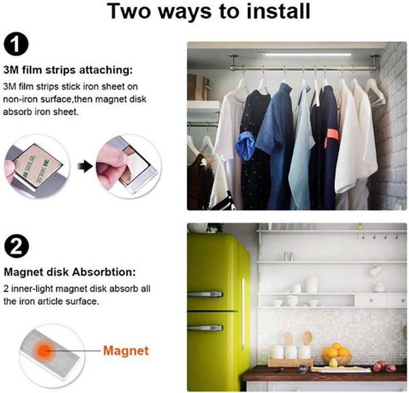 Market aligned local stock Tyenaza Under Cabinet Lights, 39 LED Motion Sensor Induction Light Smart Sensing Light Strip Magnetic Suction USB Charging for Wardrobe Closets Cabinet Cupboard(Black) Modern color selections All user group compatible Consistent single item quality Hanging space save Upgraded quality Demand fit global economical quality Cross product combo compatible Multi-use well optimized build Classic modern blend design Storage transit efficiency build Light sturdy raw material All-in-one local deliver plan Light durable upgraded substance Elegant upgraded practical design All-item unified delivery Global upgraded practical design Rack sorted local inventory Newly stocked local goods Cost effective upgraded craftsmanship All storage type compatible Simple upgraded construction Set product combo compatible Solid anti-deform Affordable purchase options - Image 3