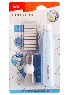 Deli Macaron Electric Eraser With 10 Refills  - Image 1