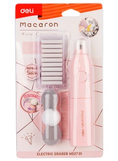 Deli Macaron Electric Eraser With 10 Refills  - Image 2