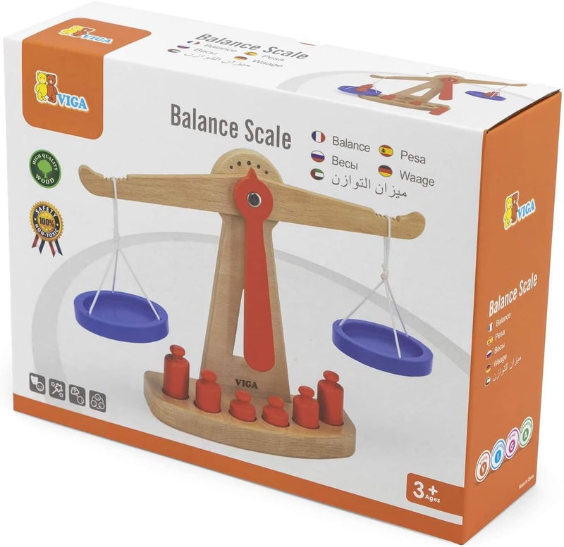 VIGA Classic Balance Scale Toy with Weights - Image 5