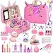 Mqsiuve Kids Makeup Kit for Girl NonToxic Kids Washable Makeup Girls Toys Girls Makeup Kit Princess Toys Real Play Makeup Set Birthday Girls Gift for Ages 3 5 6 7 8 9 1012 Year Old Pink - Image 2