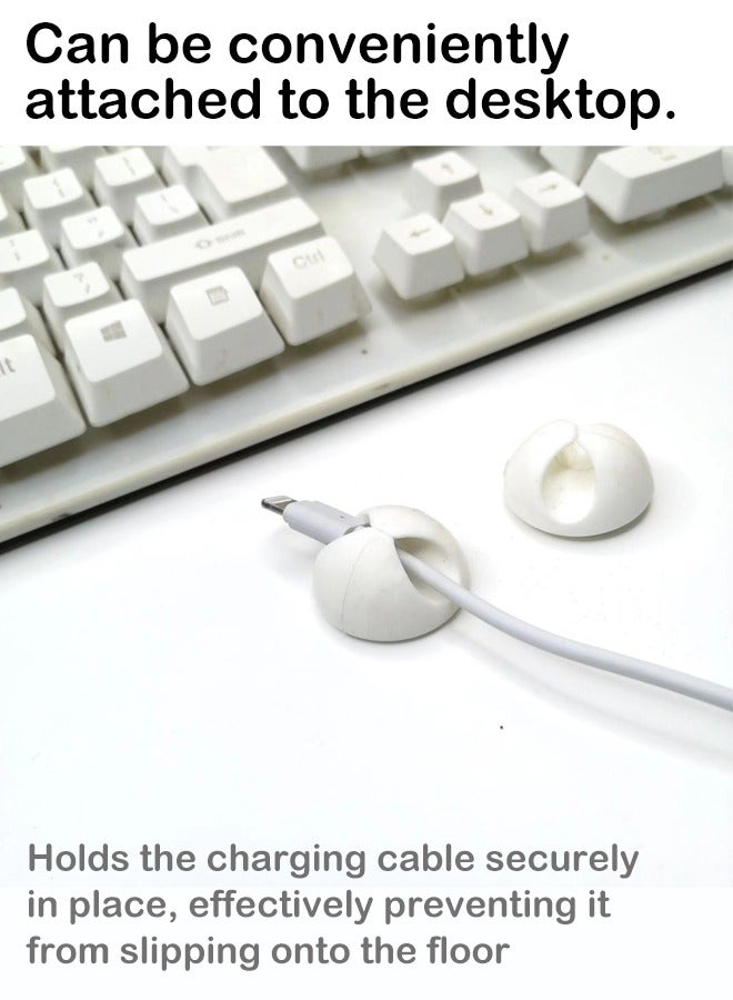 منظم الكابلات المطاطي - يمنع التشابك ويحافظ على كابلات الشحن وكابلات البيانات مرتبة (12 قطعة) - Image 3