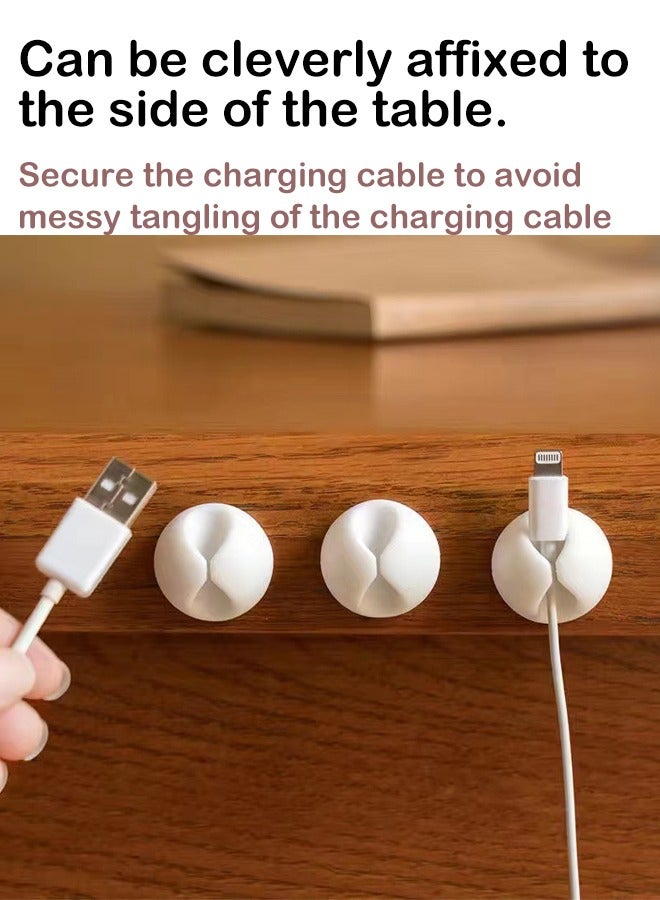 منظم الكابلات المطاطي - يمنع التشابك ويحافظ على كابلات الشحن وكابلات البيانات مرتبة (12 قطعة) - Image 2
