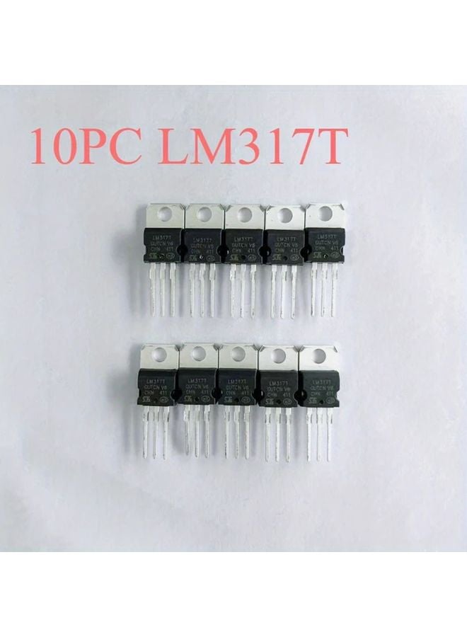 10 قطع LM317T TO-220 1.5A منظم جهد LDO تصعيد خفض هيكل شفاف - Image 2