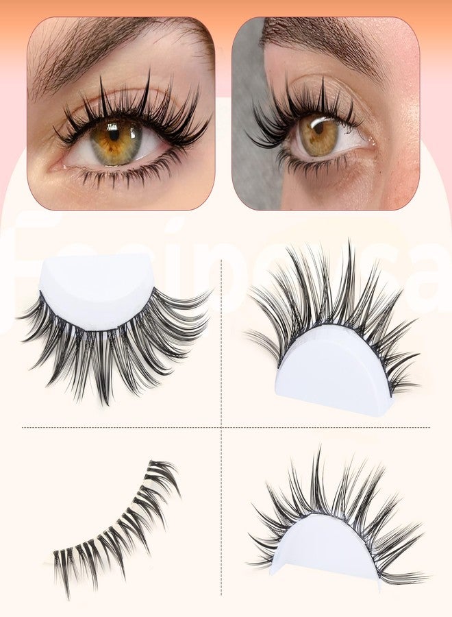 Focipeysa Natural Eyelash Clusters Spiky Lash Clusters 120 PCS Lashes Extensions with Bottom Lashes 8-16mm CD Curly Individual Lash Clusters Wispy DIY Lash Extension at Home - Image 2
