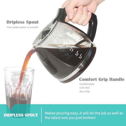 Sendextra 12-Cup Replacement Carafe Compatible with Black and Decker Coffee Maker Model# CM1160B, CM1160W - Image 4