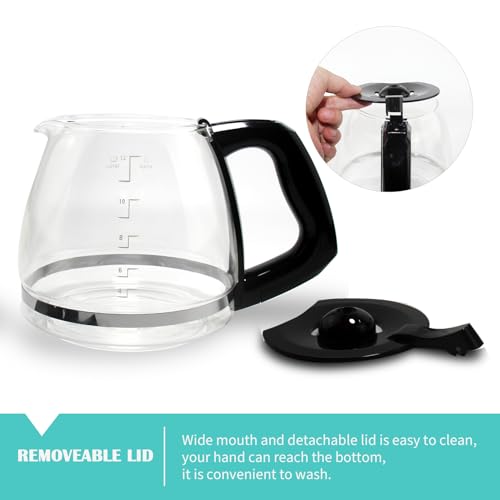 Sendextra 12-Cup Replacement Carafe Compatible with Black and Decker Coffee Maker Model# CM1160B, CM1160W - Image 2