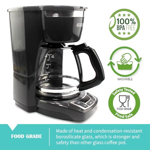Sendextra 12-Cup Replacement Carafe Compatible with Black and Decker Coffee Maker Model# CM1160B, CM1160W - Image 5