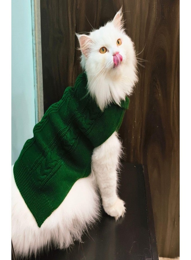 Lulala Turtleneck Dog Sweater, Dog Winter Clothes for Small Dogs Boy Girl, Warm Dog Sweater for Small Dog (Green-14 Inch) - Image 5