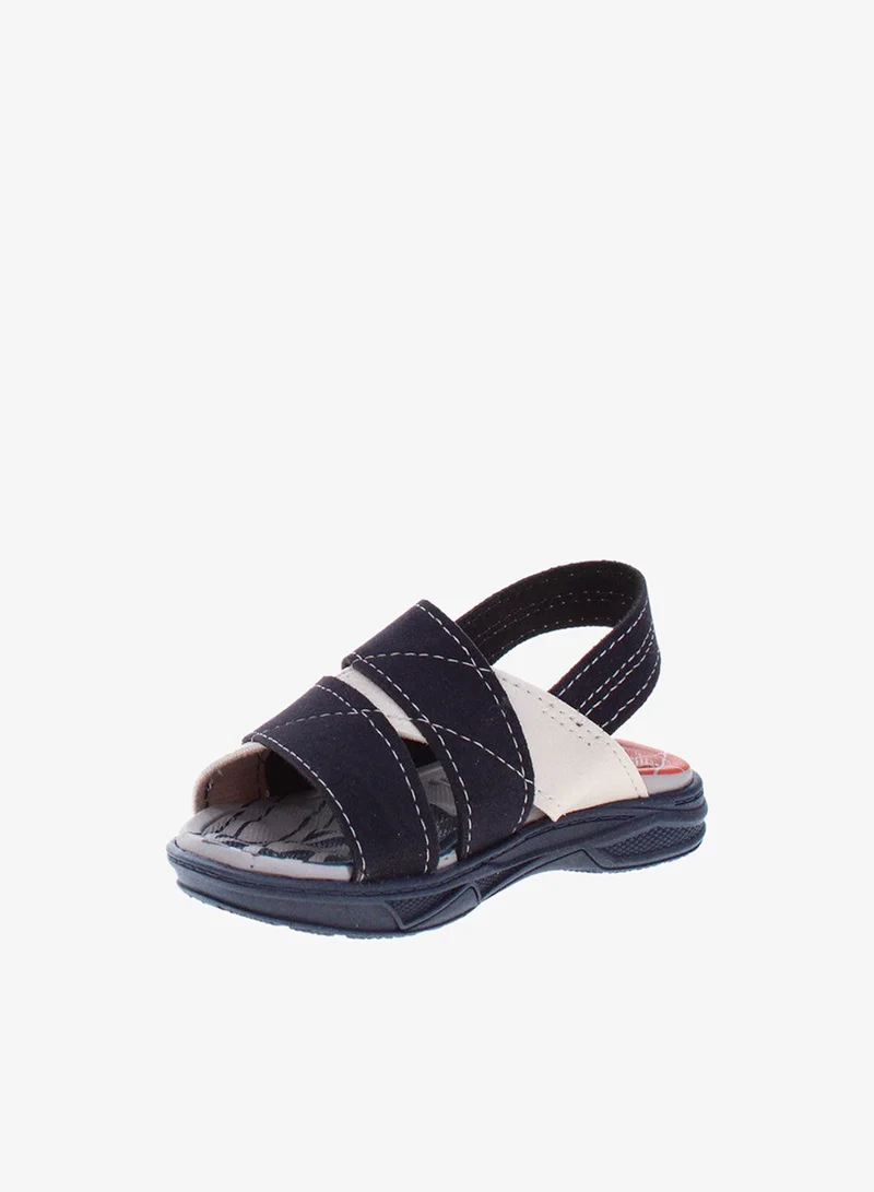 موليكينهو صنادل موليكينيو للأطفال الأولاد بحزام خلفي كحلي صنع في البرازيل