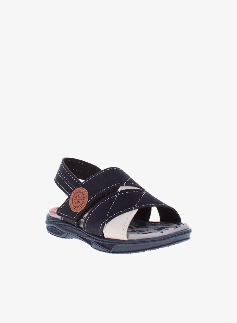 موليكينهو صنادل موليكينيو للأطفال الأولاد بحزام خلفي كحلي صنع في البرازيل