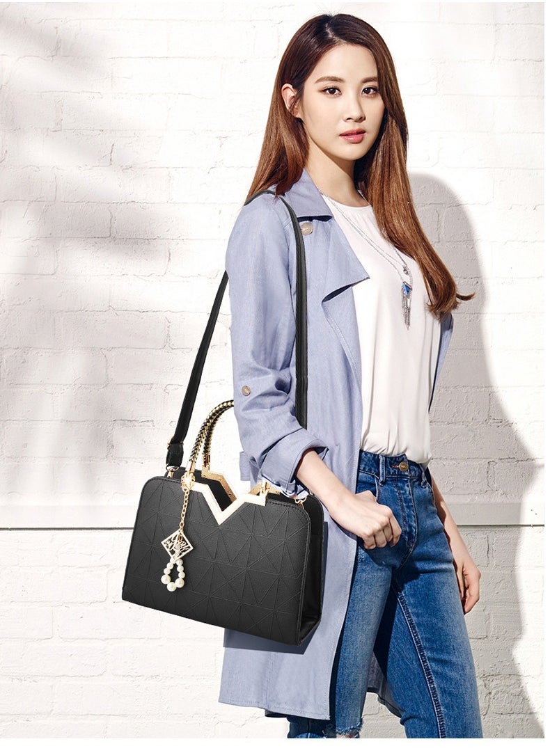 Generic - JHVYF Purses for Women Fashion Handbag Ladies Satchel Bags PU Leather Top Handle Shoulder Tote Bags - Image 1