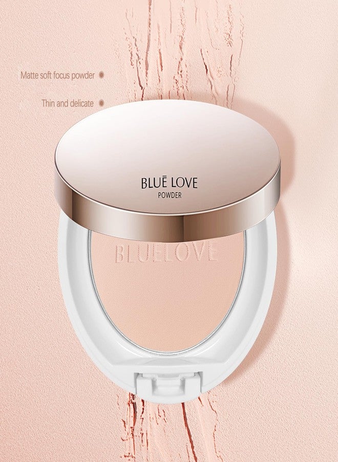BLUE LOVE Matte Pressed Powder Foundation - Lightweight, Longwear Oil-Free Compact for Shine Control & Flawless Medium to Full Coverage Finish (Natural) - Image 3