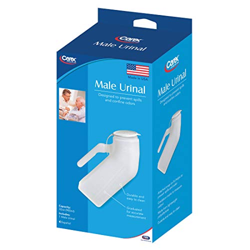Carex Portable Urinal For Men - Male Urinal and Travel John - Plastic Urinal - Image 3