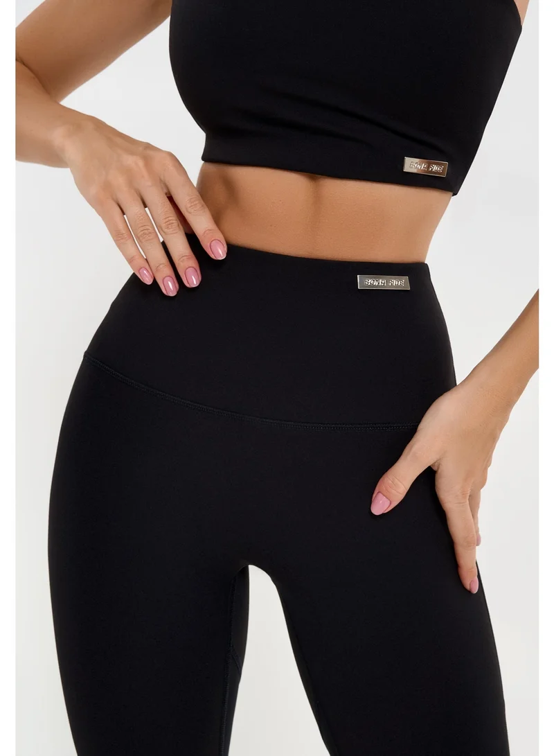 Bona Fide Ria Black Bona Fide Premium Quality Classic Leggings for Women with Unique Design and Lifting - Comfortable Workout Leggings for Women | Best Price UAE