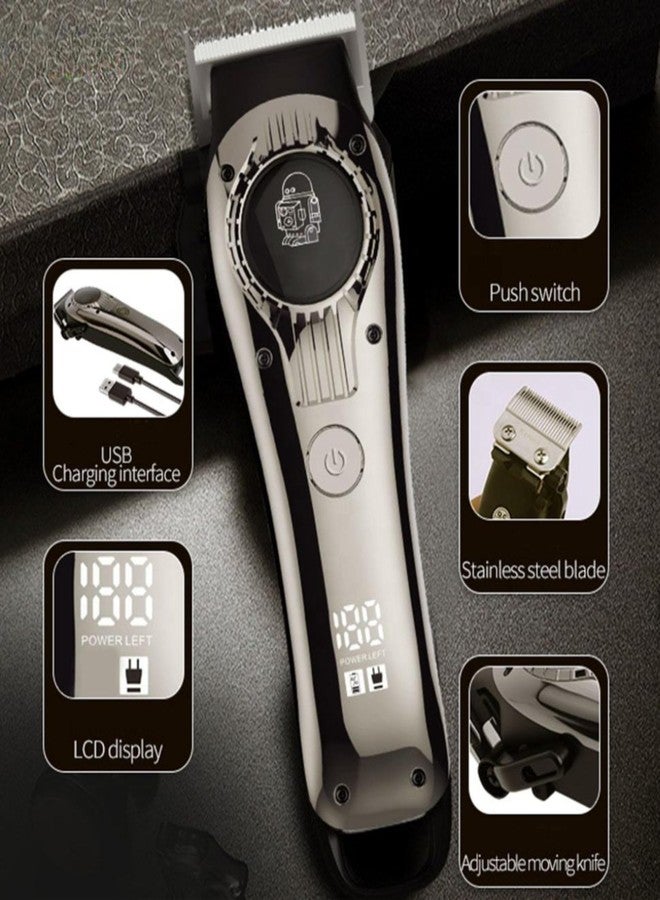 Concepta Trimmers For Man | Rechargeable Beard Trimmer For Man | Waterproof Cordless Shaver With USB Charging & 4 Combs For Hair, Beard And Moustach - Image 3