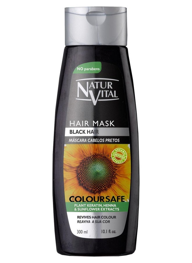 NaturVital - Colouring Hair Mask - Repairs and Colours - 300 Ml / Natural & Organic. (Black Hair) - Image 1
