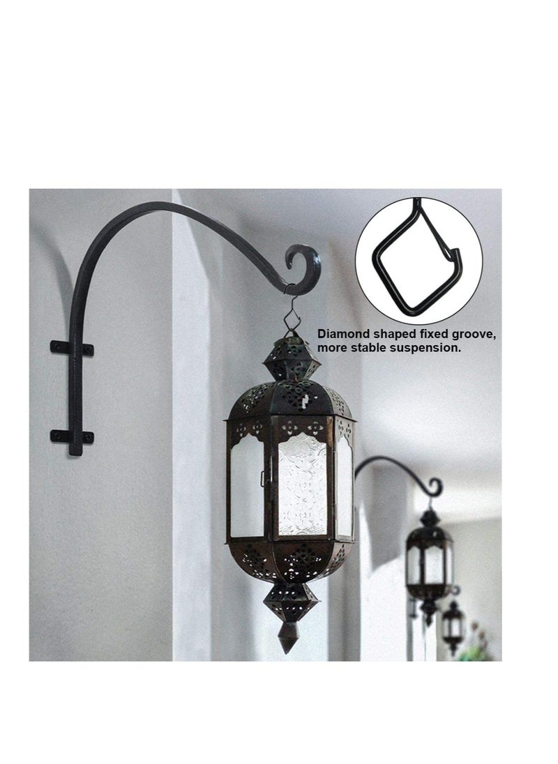 KASTWAVE 15 Pcs S Hooks for Hanging, 4 Inch Metal S Hooks, Heavy Windproof Hooks with Safety Buckles, Suitable for Hanging Plants, Clothes, Kitchen Utensil, Pots and Pans (Black)  - Image 4