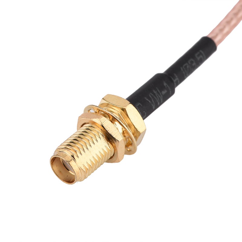 كابل إطالة محوري رفيع التردد (RF) من أنبوب الصلوة (Pigtail) بزاوية قائمة من أنثى SMA إلى ذكر MMCX النوع RG316 بطول 25 سم - Image 5