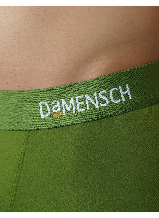 دامينش سروال داخلي رجالي من مودال من DAMENSCH (عبوة من قطعة واحدة) (Dam-POP-T-CA-M_Cactus_Green_M)  - Image 5