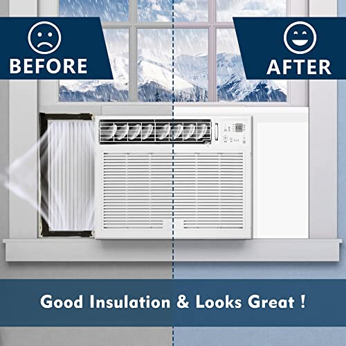 Pearwow AC Insulation Side Foam Panels for Window AC Unit,Indoor Air Conditioner Cover,Air Conditioner Side Panels Kit with Window AC Insulation Top Panel for Winter and Summer - Image 5