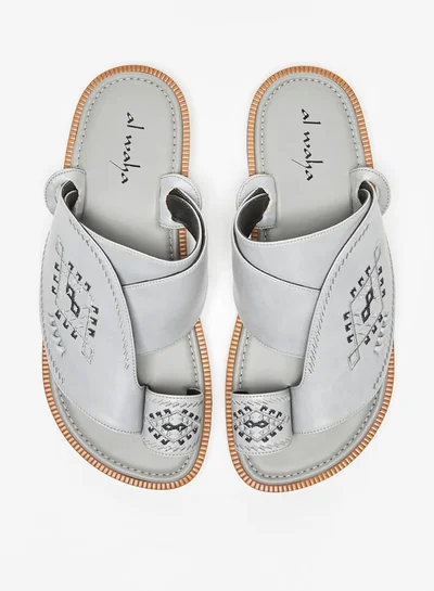 Al Waha Men Embroidered Slip-On Arabic Sandals
