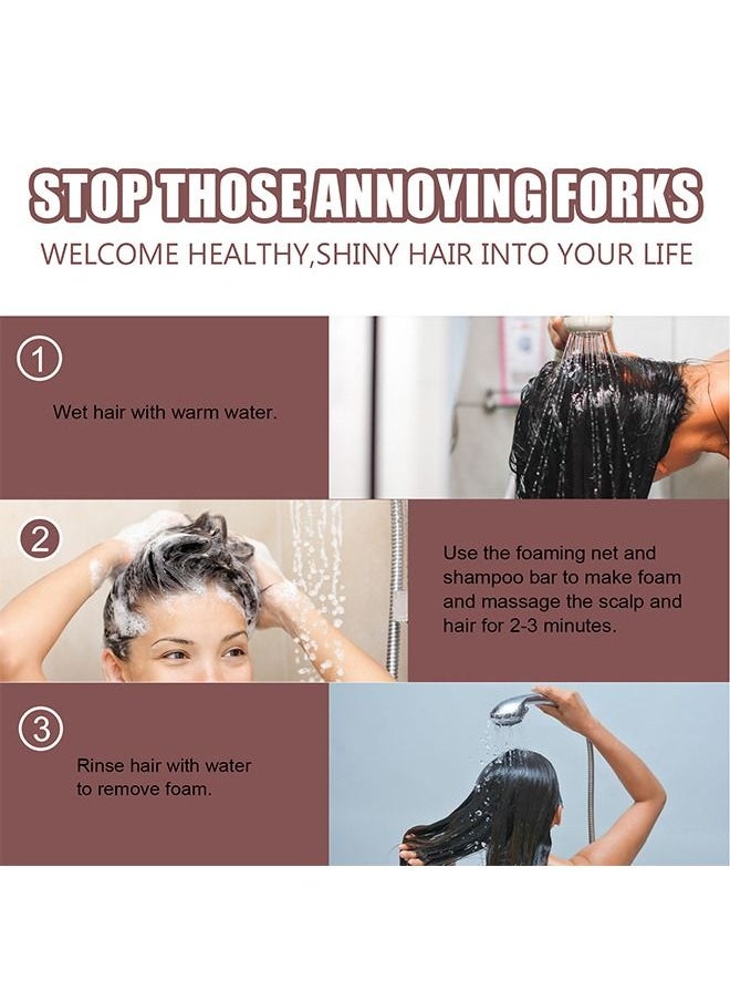 EELHOE - Polygonum Multiflorum Shampoo Soap - 100g Black and Thick Hair Polygonum Soap Bar, He Shou Wu Shampoo Soap, Natural Polygonum Hair Soap, Promotes Hair Growth and Prevents Hair Loss - Image 1