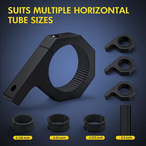 Nilight 2PCS Roll Bar Clamps Mounting Brackets LED Light Mount Clamps Tube Light Mounts Fit on 2.135" 2.25" 2.375" 2.5” Bull Bars Roof Racks Roll Cages for ATV UTV Truck - Image 3