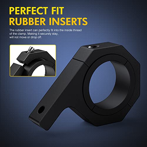 Nilight 2PCS Roll Bar Clamps Mounting Brackets LED Light Mount Clamps Tube Light Mounts Fit on 2.135" 2.25" 2.375" 2.5” Bull Bars Roof Racks Roll Cages for ATV UTV Truck - Image 4
