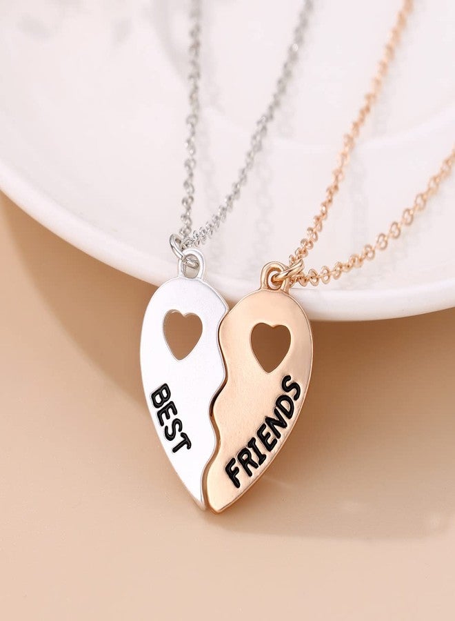 Lezmoii Magnetic Friendship Necklace Best Friend Necklace Matching Heart BFF Necklaces for 2 Women Girls Bestie Friendship Gifts (Best Friends) - Image 3