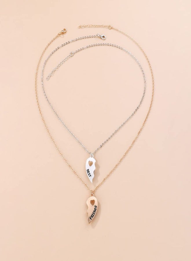 Lezmoii Magnetic Friendship Necklace Best Friend Necklace Matching Heart BFF Necklaces for 2 Women Girls Bestie Friendship Gifts (Best Friends) - Image 5