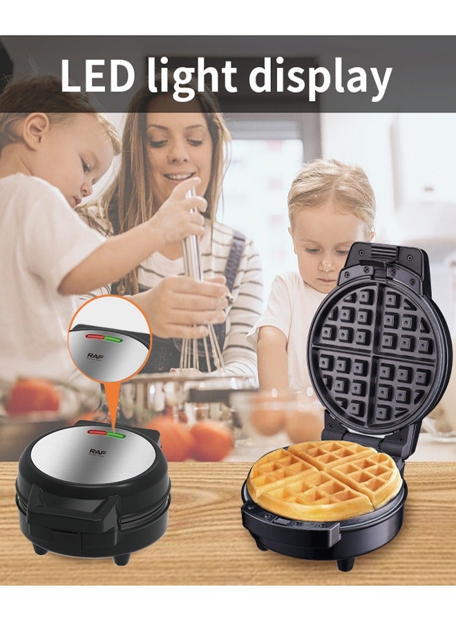 آر إيه أف 3 في 1 غير عصا متعددة الوجبات الخفيفة صانع مع الهراء / دونات / الكرتون كعكة ، انفصال لوحات و مؤشر ليد ضوء 600 واط سلغ003 أسود / فضي - Image 5